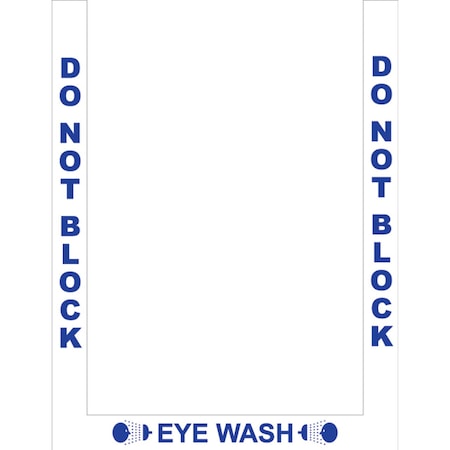 Superior Mark Floor Marking Border Tape, 2in, Eye Wash Border, 2in, Rubber IN-40-910-A